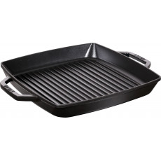 Pan Staub Cast Iron Grill square 33 cm, Black  40511-783-0 - 1