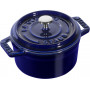 Staub Round Cocotte 10 cm, Dark blue  40510-262-0 - 1