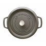 Staub Round Cocotte 14 cm, Graphite grey 40509-475-0 - 2