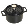 Staub Round Cocotte 14 cm, Black   40509-476-0 - 1