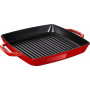 Pan Staub Cast Iron Grill square 33 cm, Cherry  40511-784-0 - 1