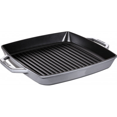 Sartén Staub Cast Iron Grill pan square 33 cm, Graphite grey  40511-785-0 - 1