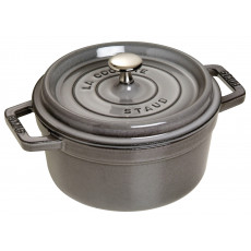 Staub Round Cocotte 22 cm, Graphite grey 40509-307-0 - 1