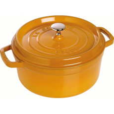 Staub Round Cocotte 20 cm, Mustard  40510-645-0 - 1