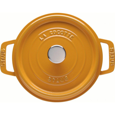 Staub Round Cocotte 20 cm, Mustard 40510-645-0 for sale | MyGoodKnife