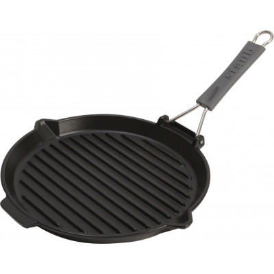 Sartén Staub Cast Iron Grill Pan round 27 cm, Black  40509-426-0 - 1