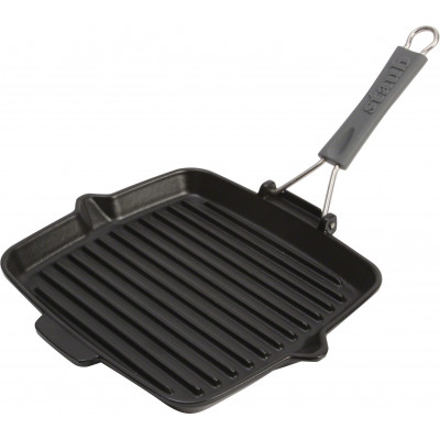 Pan Staub Cast Iron Grill square 24 cm, Black  40509-344-0 - 1
