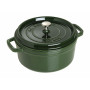 Staub La Cocotte Pata Pyöreä 24 cm, Valurauta Basilika 40509-356-0 - 1