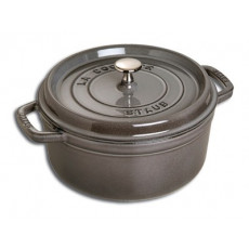 Staub Round Cocotte 24 cm, Graphite grey  40500-246-0 - 1