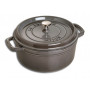 Staub Round Cocotte 24 cm, Graphite grey  40500-246-0 - 1