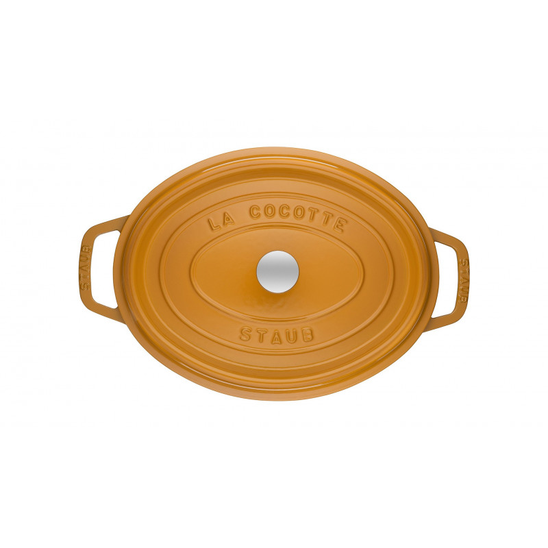 Staub Oval Cocotte 23 cm, Mustard 40510-649-0 for sale | MyGoodKnife