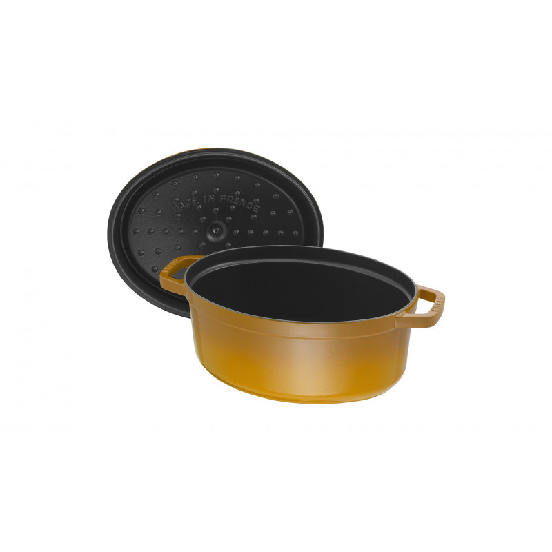 Staub Oval Cocotte 23 cm, Mustard 40510-649-0 for sale | MyGoodKnife