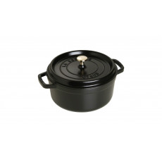 Staub Round Cocotte 24 cm, Black  40500-241-0 - 1