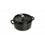 Staub Round Cocotte 24 cm, Black  40500-241-0 - 1