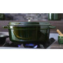 Staub La Cocotte Pata Pyöreä 28 cm, Valurauta Vihreä 40509-361-0 - 2
