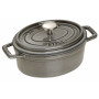 Staub La Cocotte Pata Ovaali 17 cm, Valurauta Grafiitinharmaa 40509-481-0 - 1