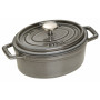Staub La Cocotte Pata Ovaali 15 cm, Valurauta Grafiitinharmaa  40509-477-0 - 1