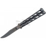 Balisong Bear&Son Large Damascus Silver Vein BC114D 10.2cm - 1