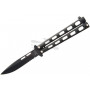 Balisong Bear&Son Siver Vein Black  BC115B 8.5cm - 1
