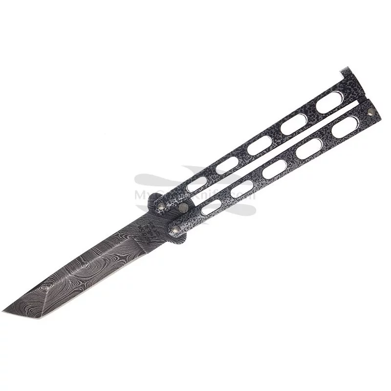 Balisong Bear&Son Tanto Damascus Butterfly 114AD 10.2cm for sale