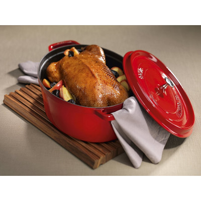 Staub Oval Cocotte 37 cm, Cherry 40509-876-0 for sale