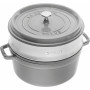 Staub La Cocotte Кокот круглый с пароваркой, 26 см Серый графит  40510-605-0 - 2