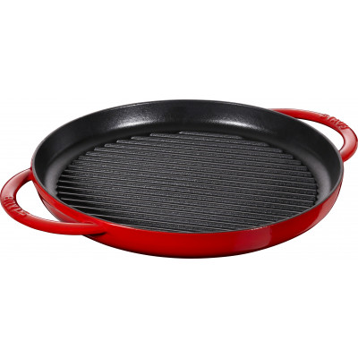 Sartén Staub Cast Iron Grill pan round 30 cm, Cherry  40511-525-0 - 1