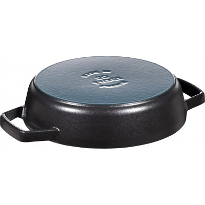 Staub - Cast iron Frying pan with 2 handles black - 20 cm