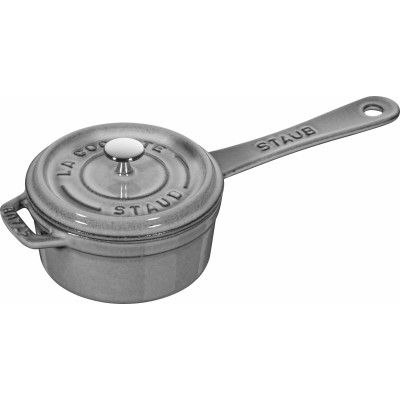 Staub La Cocotte Round Mini Saucepan 10 cm, Graphite grey  40509-536-0 - 1