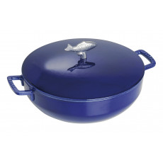 Staub Round Fish Cocotte 28 cm, Dark blue  40510-326-0 - 1