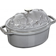 Staub Oval Cocotte Piggy 17 cm, Graphite grey  40500-176-0 - 1