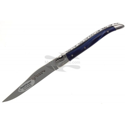 Складной нож Laguiole en Aubrac Синий перламутр  L0210NNIFSI1 10см - 1
