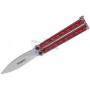 Balisong Bradley Kimura Butterfly Red/Black BCC904 9.1cm - 1