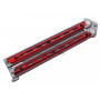 Balisong Bradley Kimura Butterfly Red/Black BCC904 9.1cm - 2