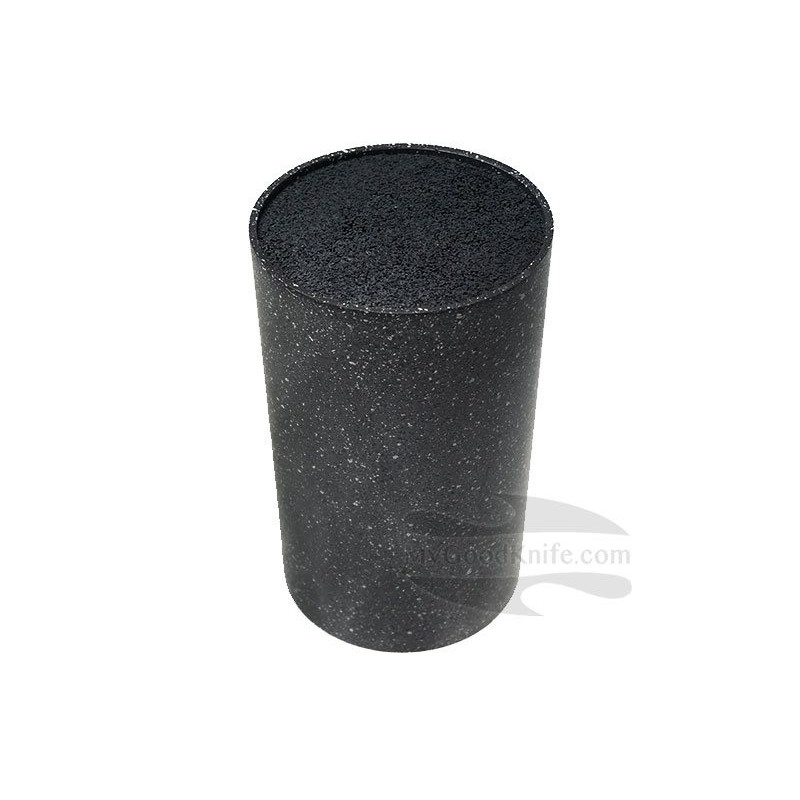 Knife stand Zeller Round Block, black (without knives) 10cm for