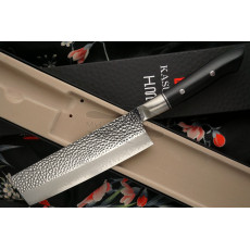 Nakiri Japanese kitchen knife Kasumi HM 74017 17cm