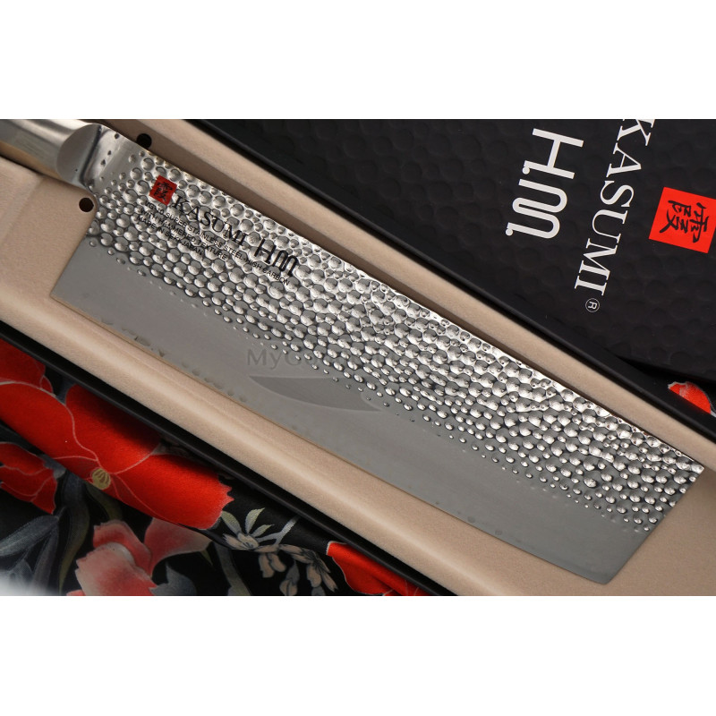 Nakiri Japanese kitchen knife Kasumi HM 74017 17cm for sale MyGoodKnife