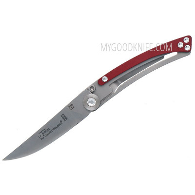 Folding knife Claude Dozorme Thiers Liner for women, red,  Swarovski crystals 19017996 8cm - 1