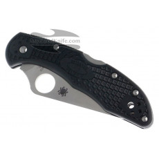 Folding knife Spyderco Delica 4, black handle C11PBK 7.3cm - 3