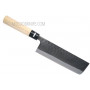 Nakiri Japanese kitchen knife Tojiro Hammered Black F-1096 16.5cm - 1