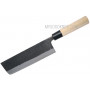Nakiri Japanese kitchen knife Tojiro Hammered Black F-1096 16.5cm - 2