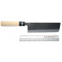 Nakiri Japanese kitchen knife Tojiro Hammered Black F-1096 16.5cm - 4