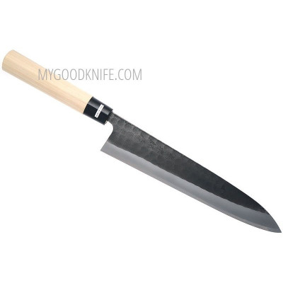Японский кухонный нож Гьюто Tojiro Hammered Black F-1092 24см - 1