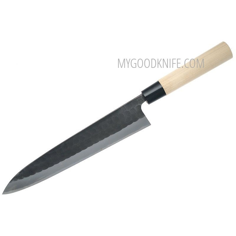 Gyuto Japanese kitchen knife Tojiro Hammered Black F1092 24cm for sale