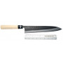 Gyuto Japanese kitchen knife Tojiro Hammered Black F-1092 24cm - 4