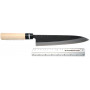Gyuto Japanese kitchen knife Tojiro Hammered Black F-1091 21cm - 4