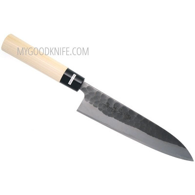 Gyuto Japanese kitchen knife Tojiro Hammered Black  F-1090 18cm - 1