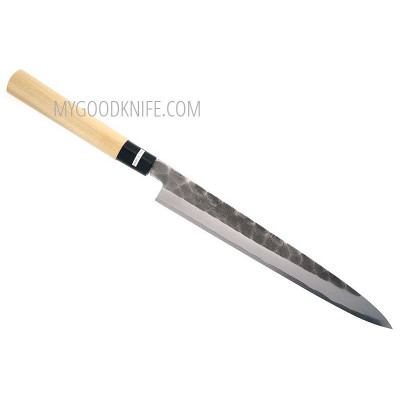 Японский кухонный нож Янагиба Tojiro Hammered Black для суши F-1081 24см - 1