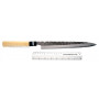 Yanagiba Japanese kitchen knife Tojiro Hammered Black F-1081 24cm - 4