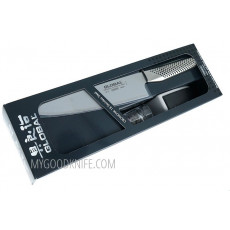 Messerset Global Cook knife and Sharpener G-2220GB